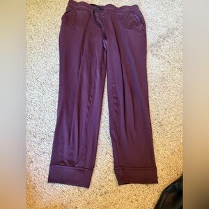 32 heat burgundy joggers